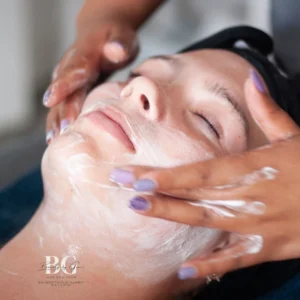 Face scrubbing before mask is applied