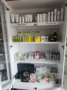Creams and lotions cupboard